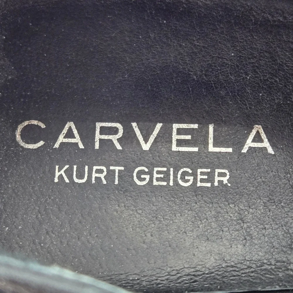 CARVELA Kurt Geiger‎ Black Leather Wingtip Platform Brogues Size 38